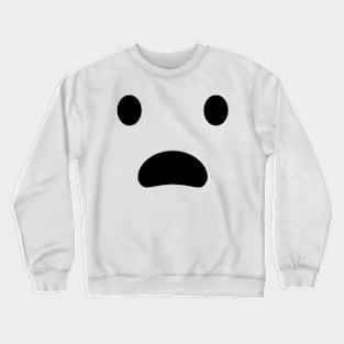 HappyFace assustado Crewneck Sweatshirt